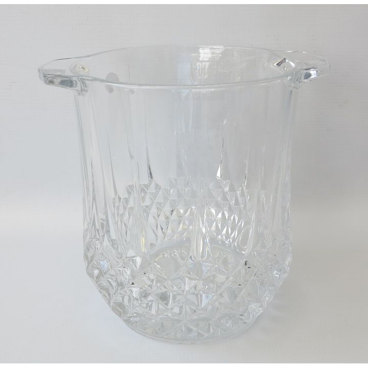 CUTGLASS TWO-HANDLED WINE BUCKET