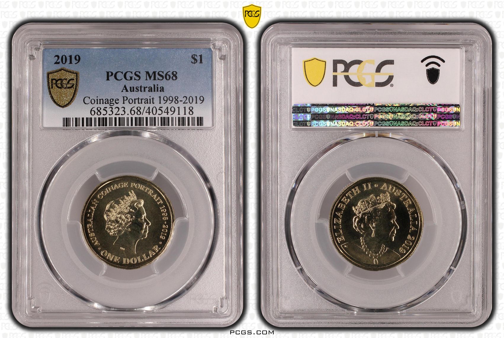 Coinage Portrait 1998-2019, One Dollar, 2019, PCGS MS68