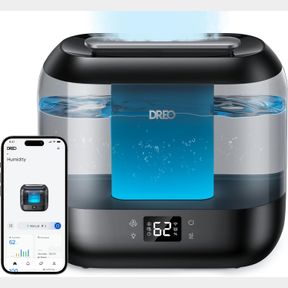 DREO 4L SMART HUMIDIFIERS FOR BEDROOM, TOP FILL QUIET COOL MIST HUMIDIFIER FOR BABY LARGE ROOM, ULTRASONIC WITH OIL DIFFUSER, NIGH