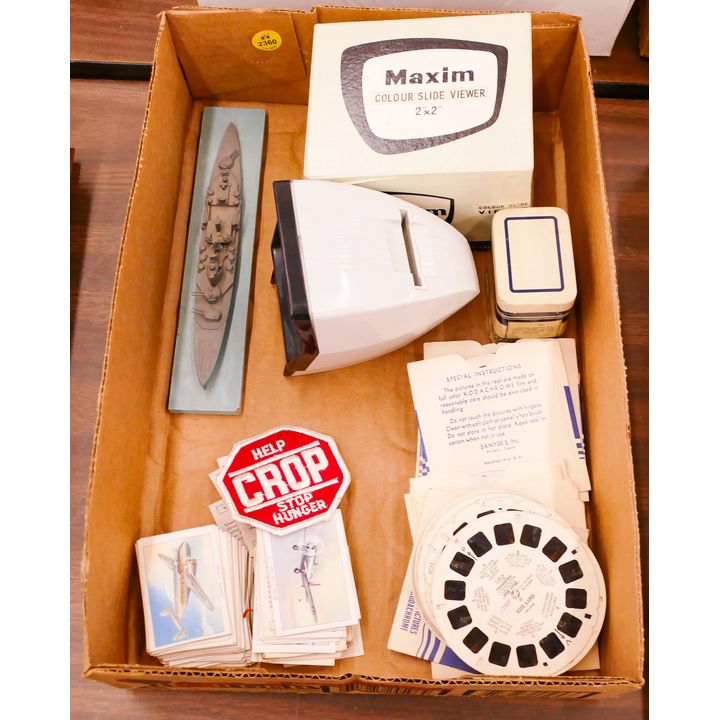 Box ViewMaster Slides Etc