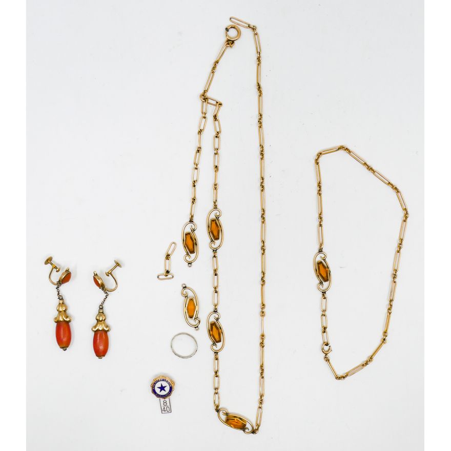 Box Antique 10k Misc Jewelry - 23 Grams TW