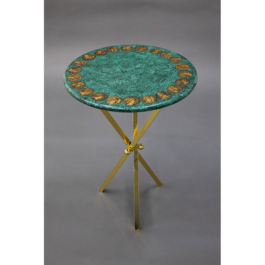 Fornasetti Milano - Vintage malachite side table