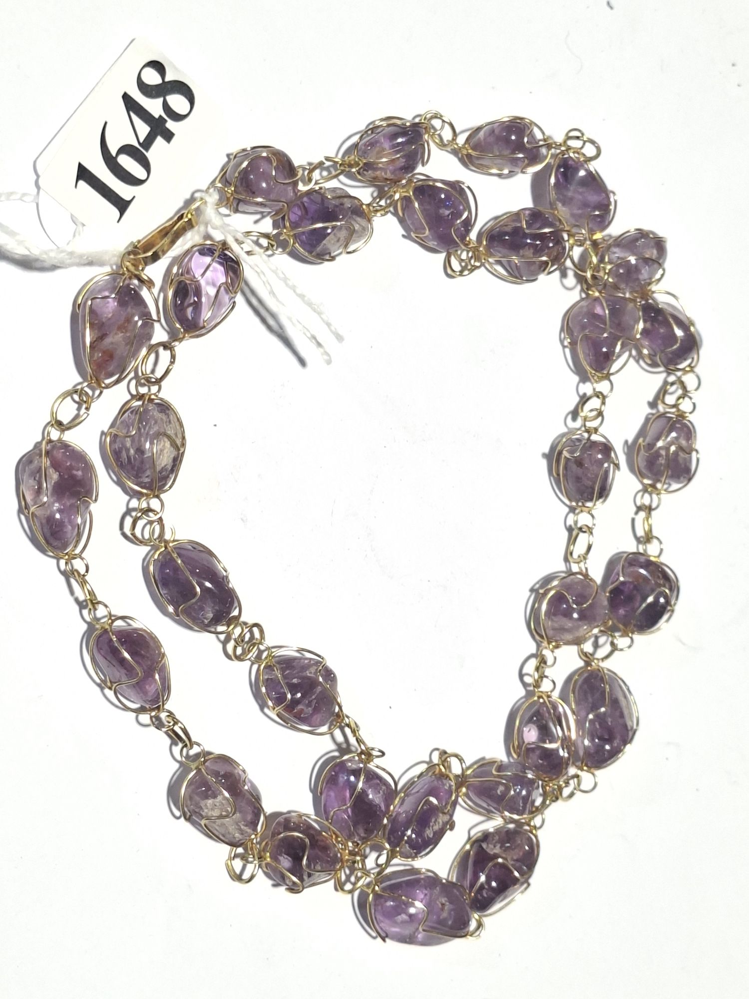 Amethyst Beaded Necklace