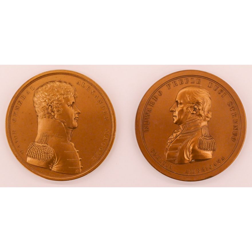 2pc Medallic Art Co. 'Major General Alexander Macomb