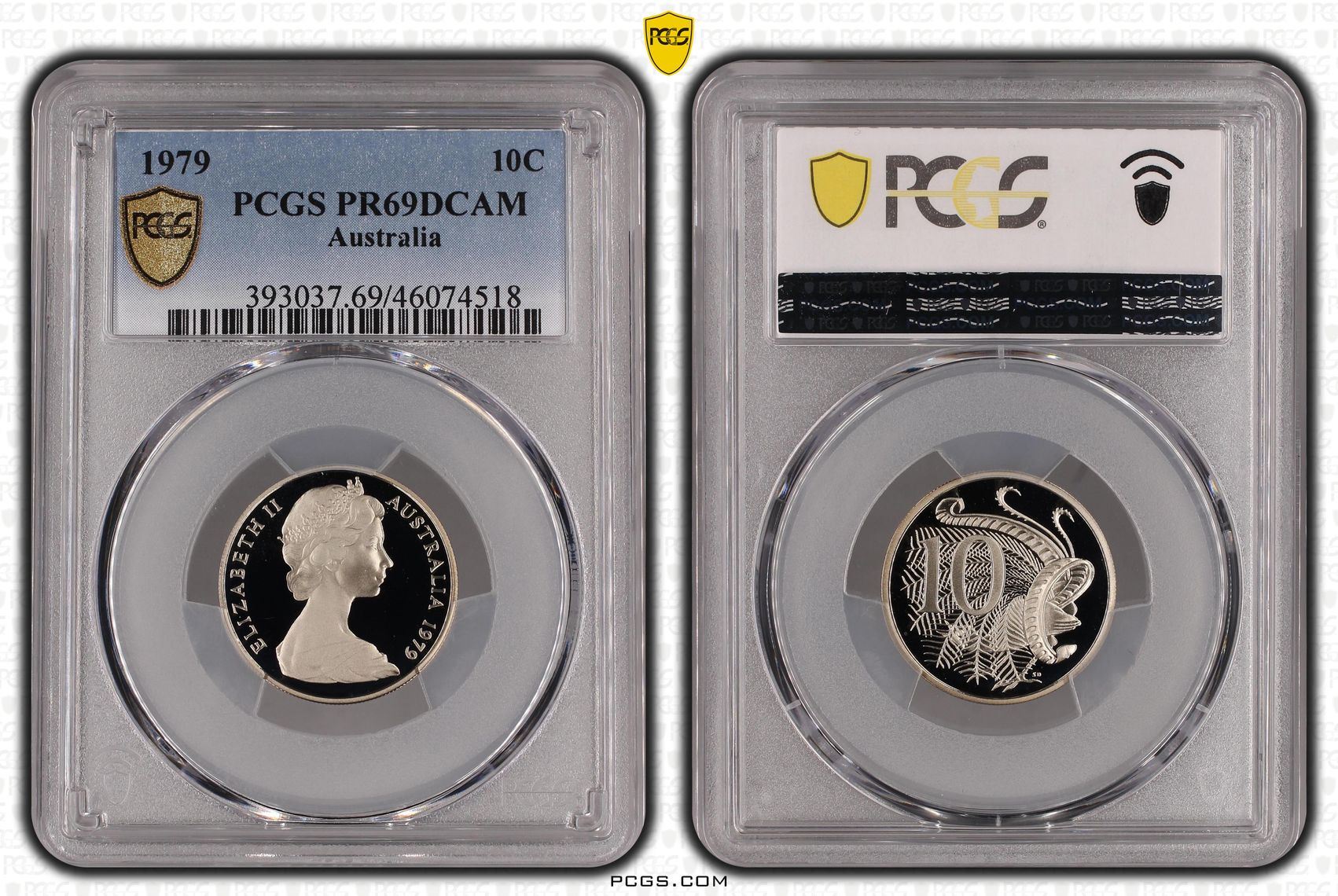 Ten Cent, 1979, Pcgs Pr69dcam