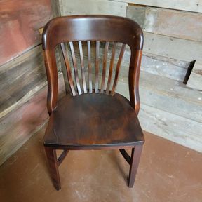 Milwaukee Chair Company Solid Wood Bankers / Library Chair #2