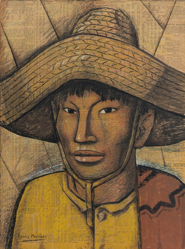 Alfredo Ramos Martínez
(Mexican, 1871-1946)
Peon in Yellow, c. 1941