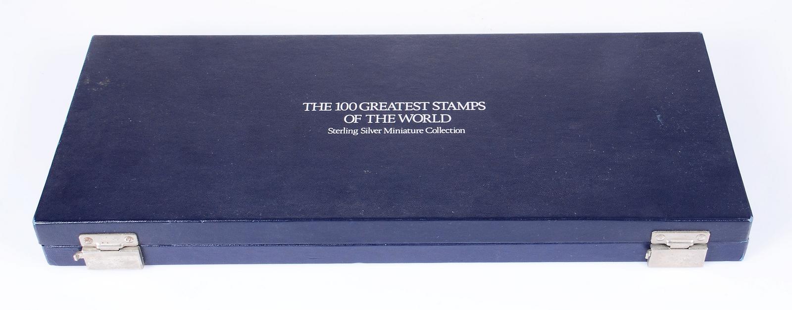 100 Greatest Stamps of the World, sterling silver miniature 