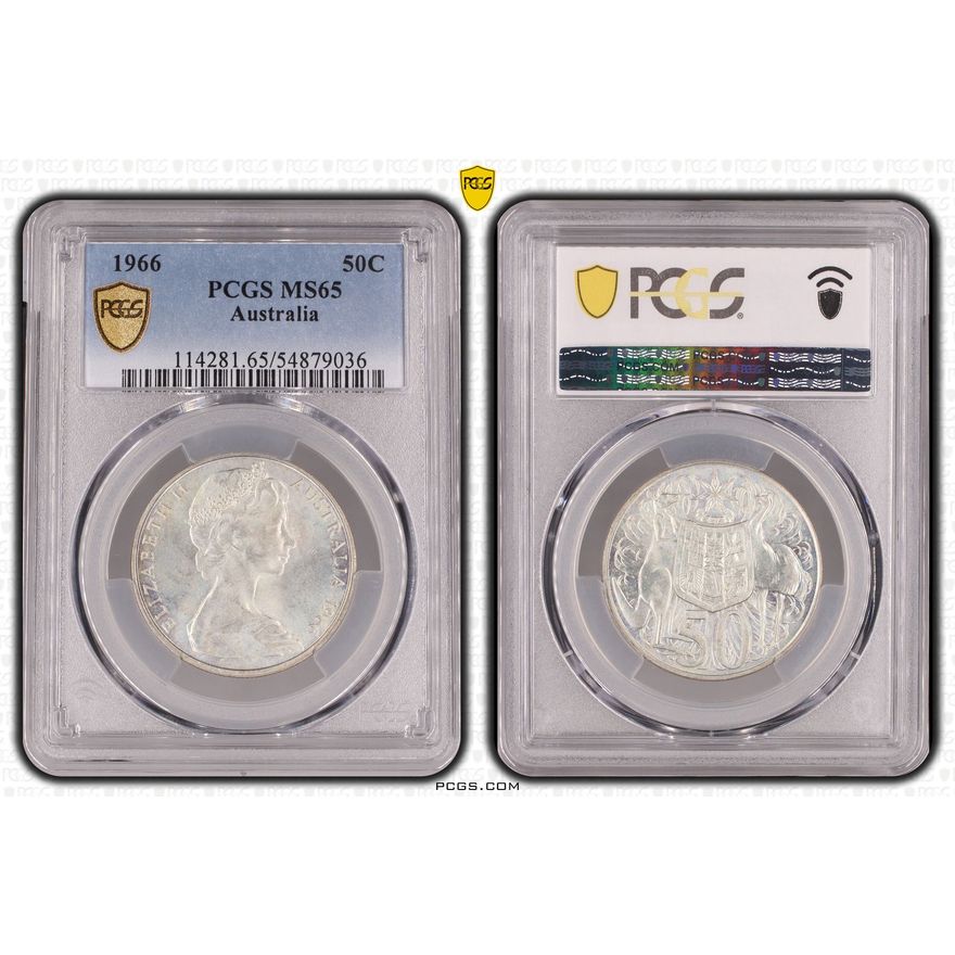 Fifty Cent, 1966, PCGS MS65