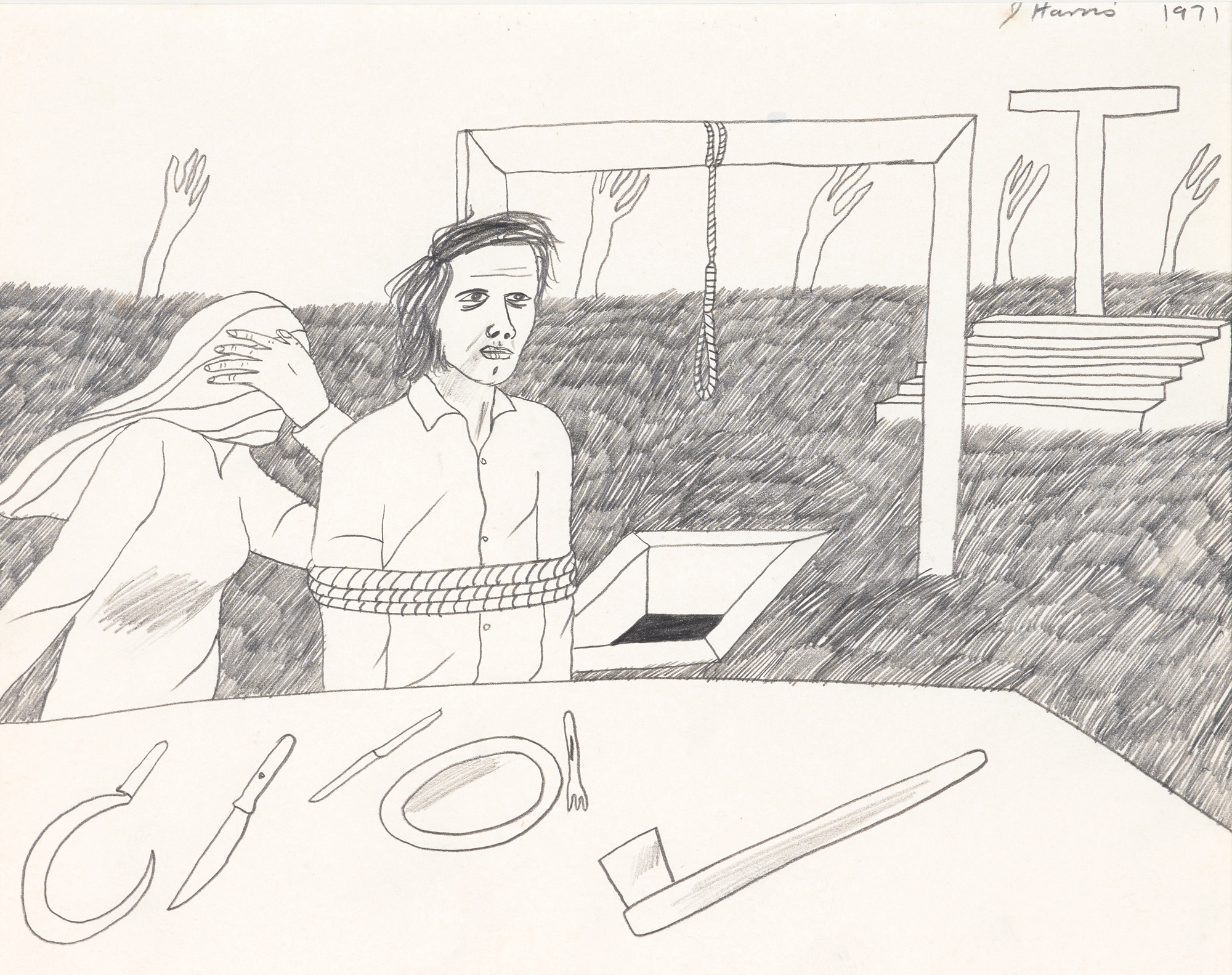 Jeffrey Harris 'Figures in a Field' — NZ auction result