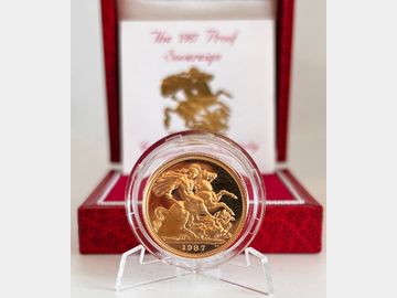 1987 ELIZABETH II PROOF GOLD SOVEREIGN