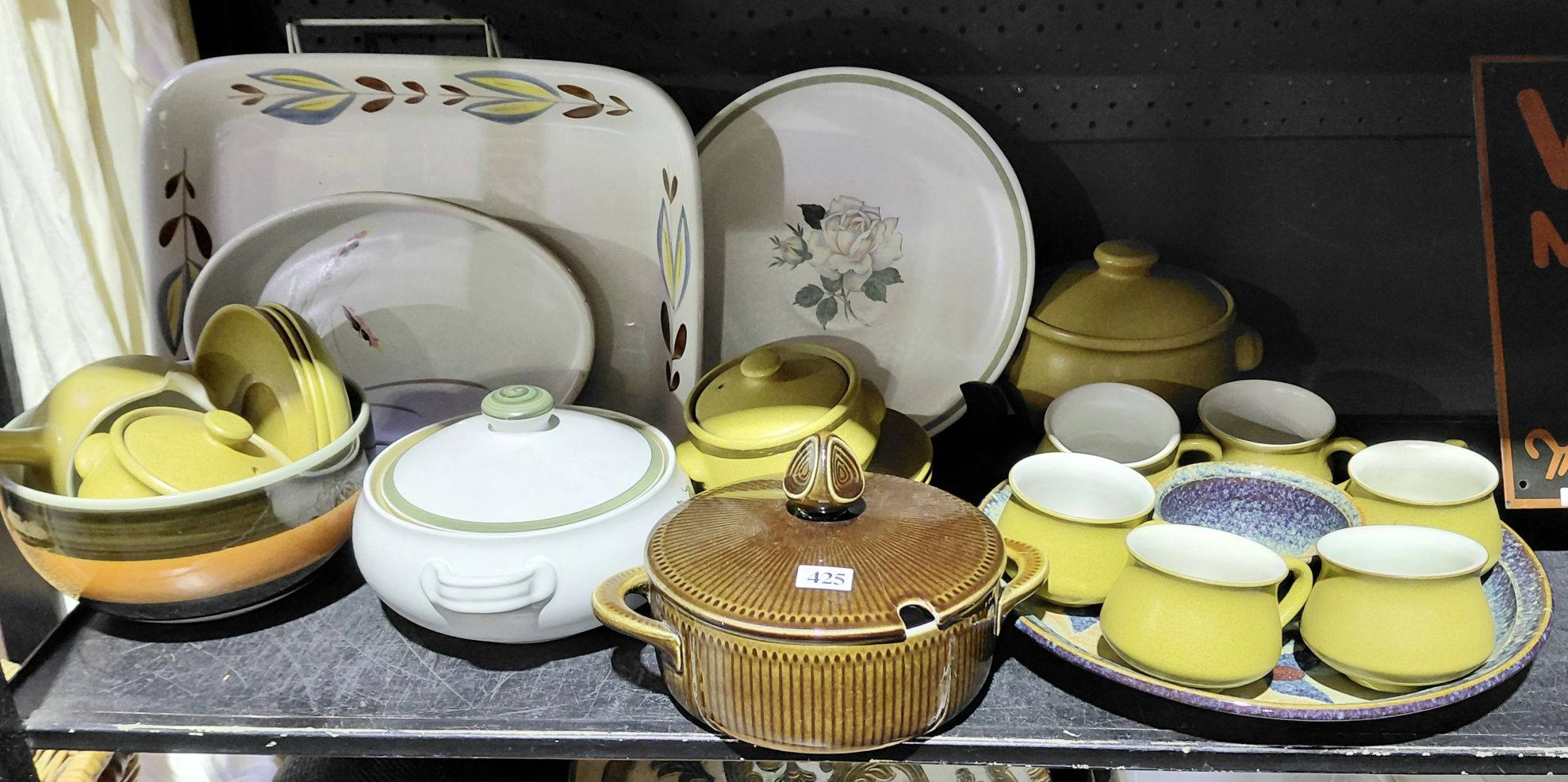 425 · DENBY STONEWARE AND AUSTRALIAN POTTERY PLATTER
