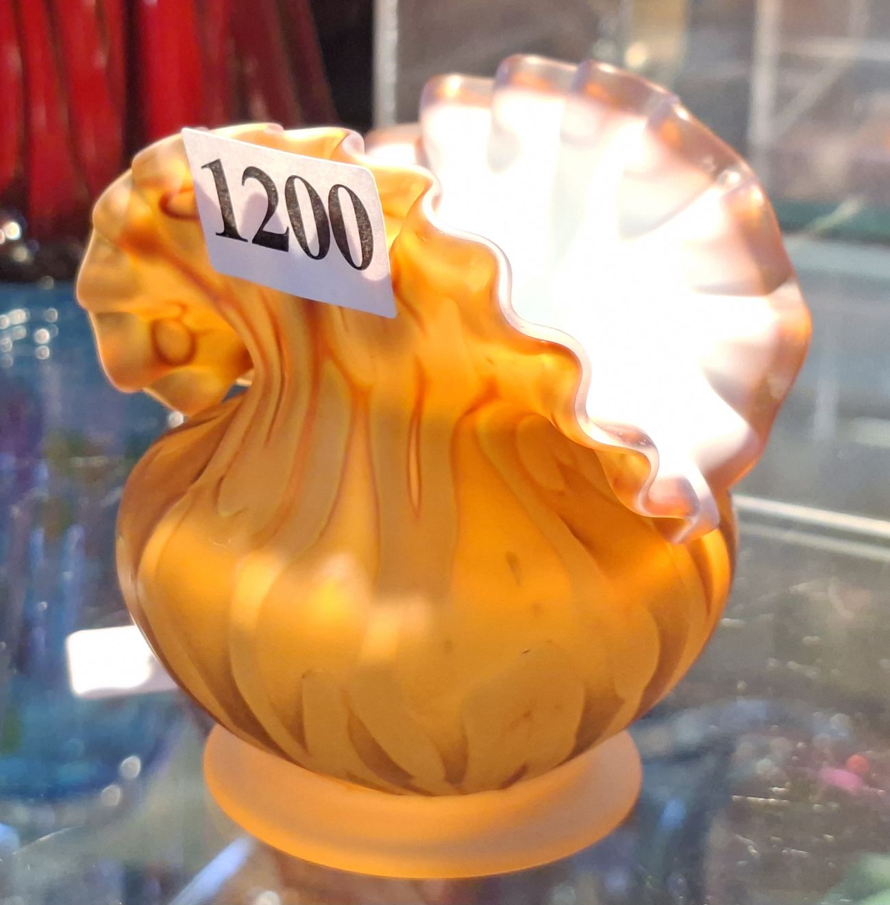 1200 · SATIN GLASS MINIATURE VASE