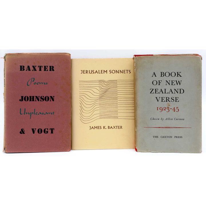 CURNOW, ALLEN   [3 titles] - A Book of New Zealand Verse 1923 -45