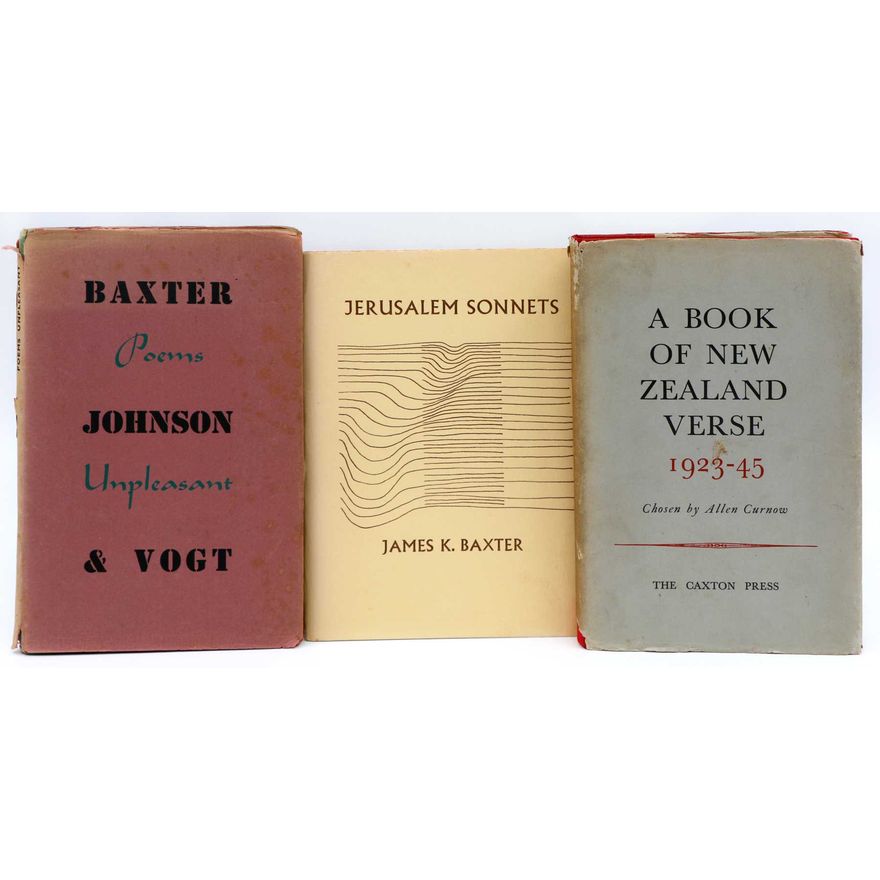 CURNOW, ALLEN   [3 titles] - A Book of New Zealand Verse 1923 -45