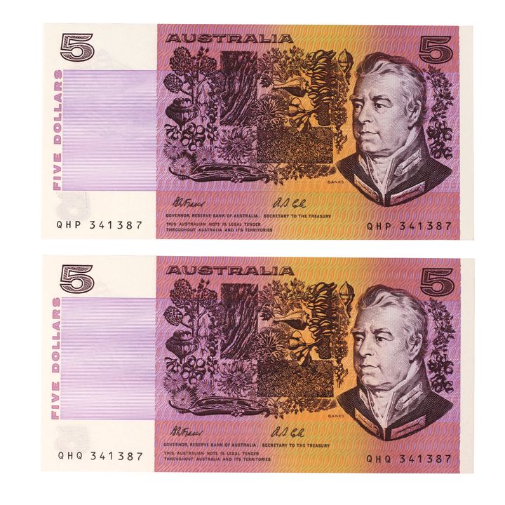 Fraser/Cole, Five Dollars, 1991, UNC