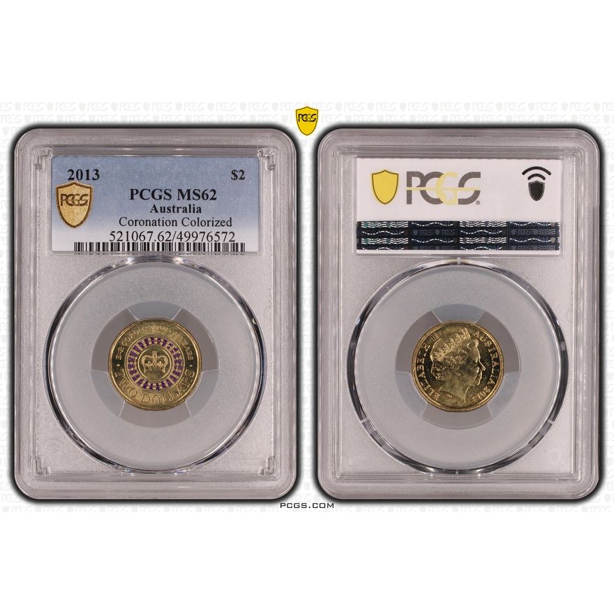 Coronation Colorized, Two Dollar, 2013, PCGS MS62