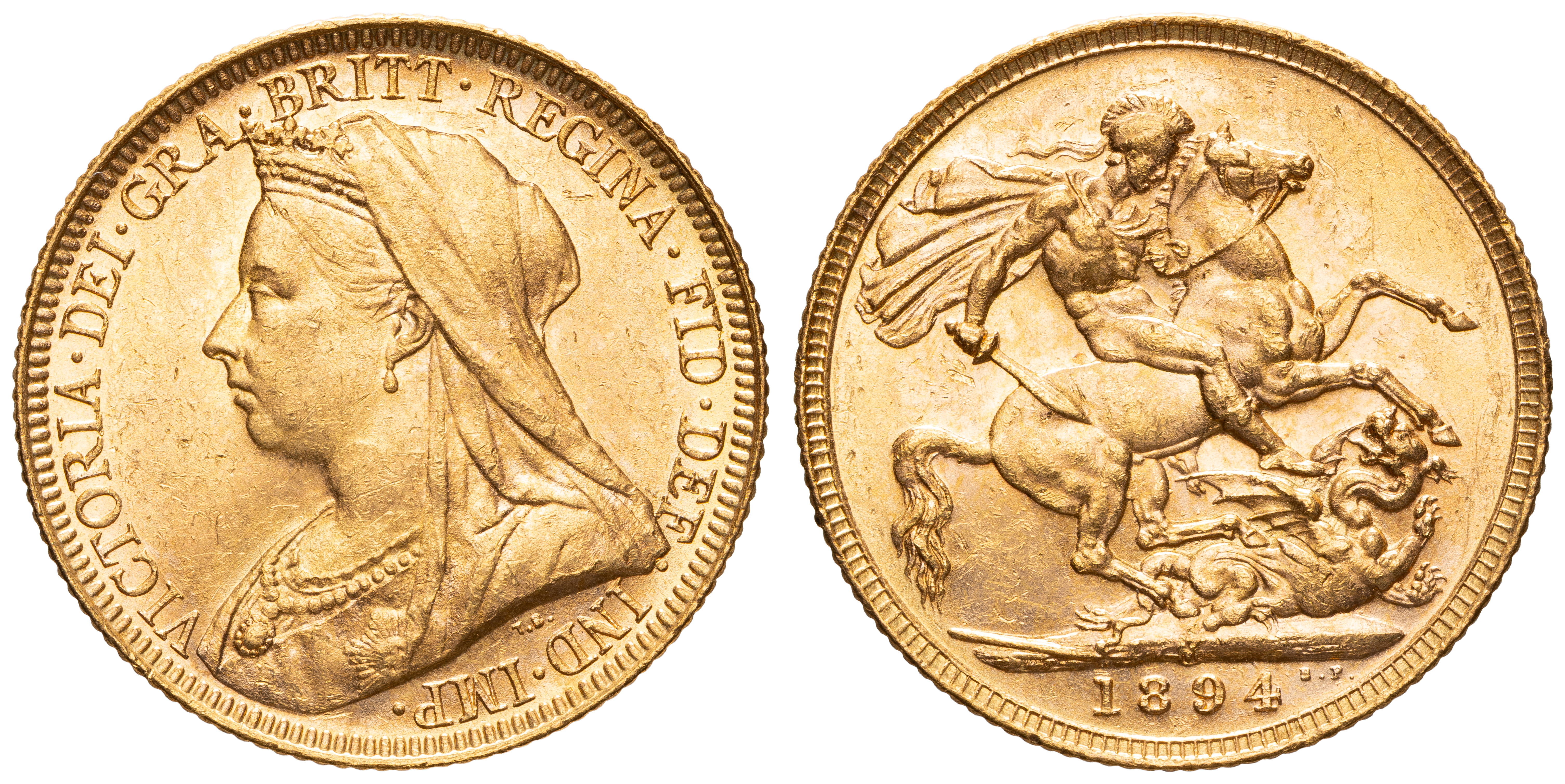 Victoria, Sovereign, 1894-M, aUNC