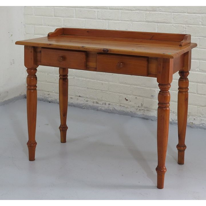 PINE TWO-DRAWER WRITING TABLE