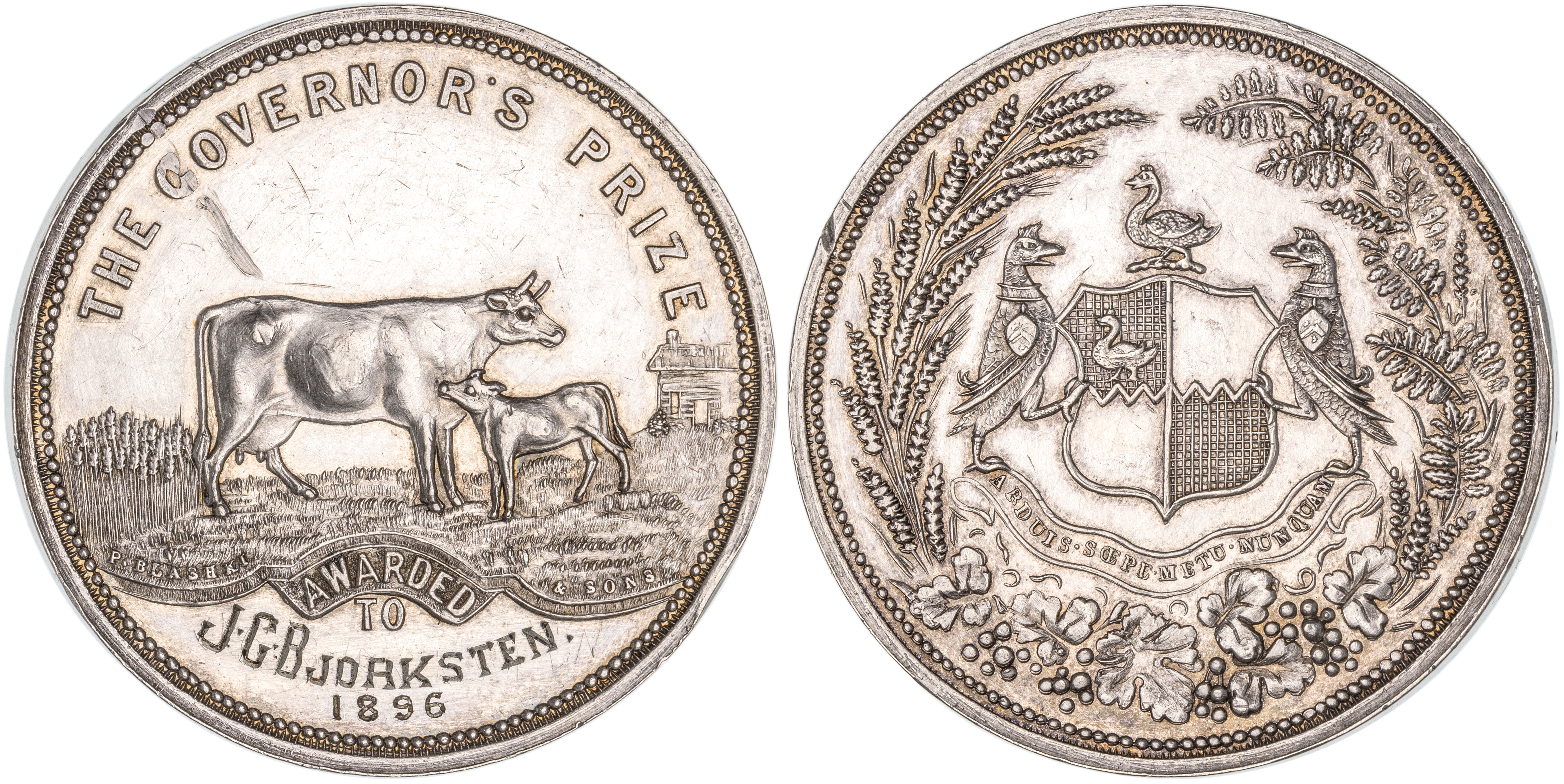 Melbourne, Victoria, The Governor's Prize Award, 1896, aEF
