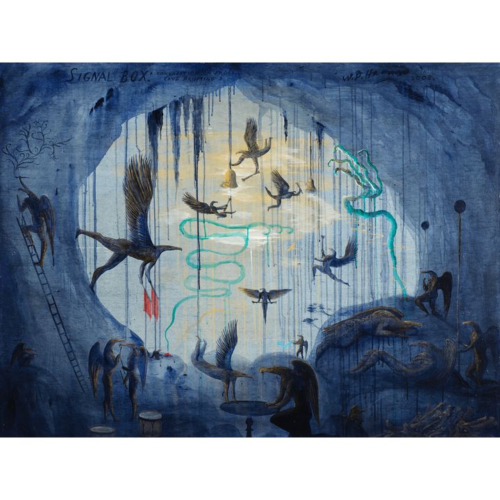 Bill Hammond 'Signal Box: A Convocation of Eagles, Cave Painting No. 7'
