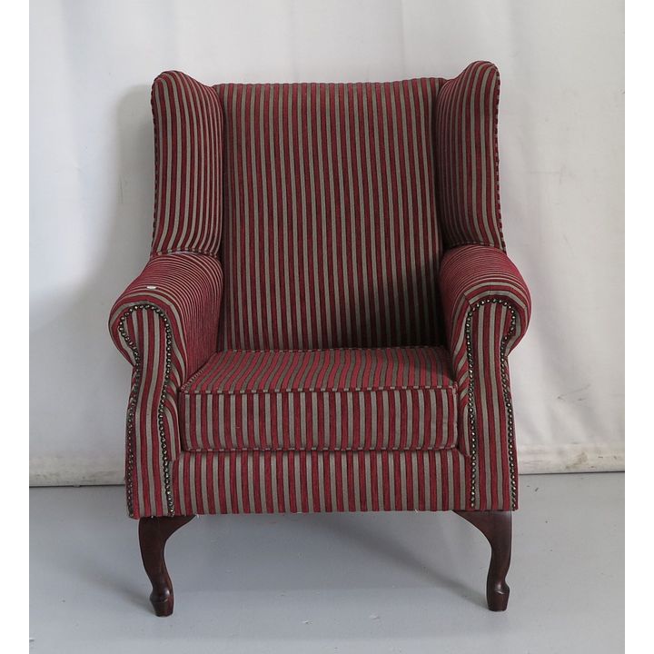 UPHOLSTERED WINGBACK CHAIR