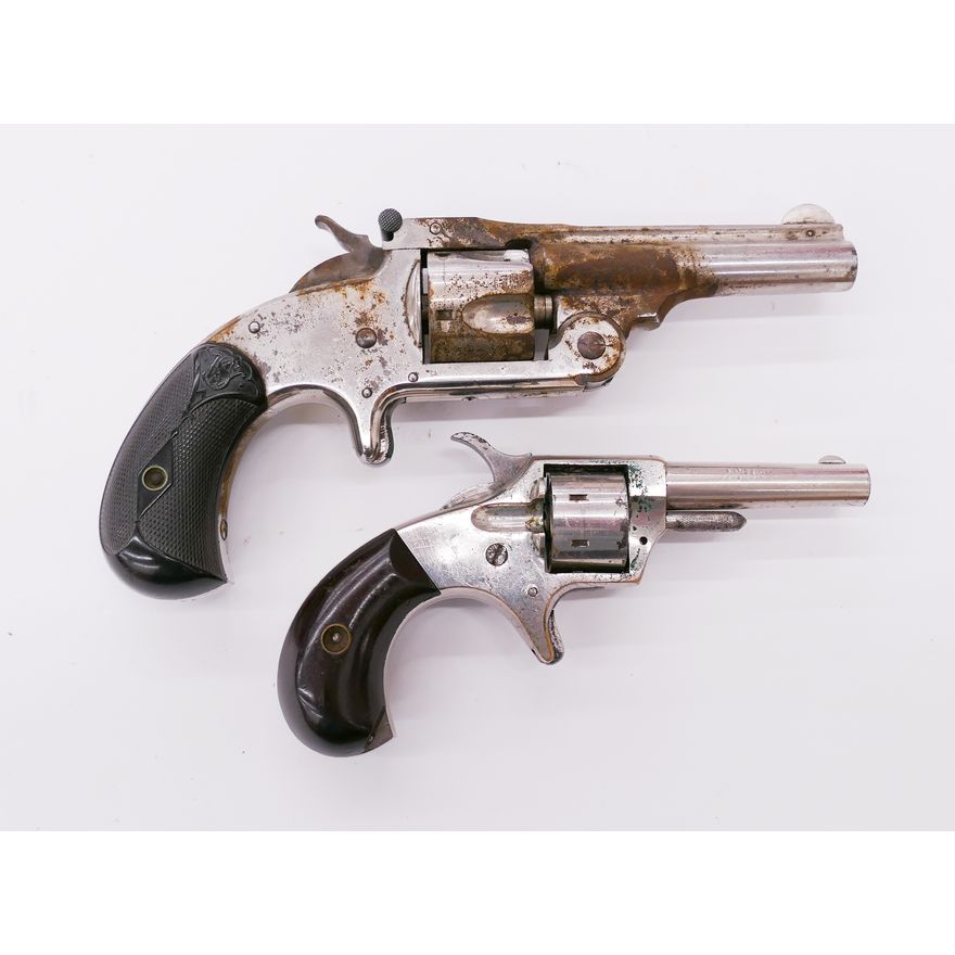 2pc Antique S&W Breaktop Revolver and Marlin Revolver- AS IS. S&W Serial #55175.