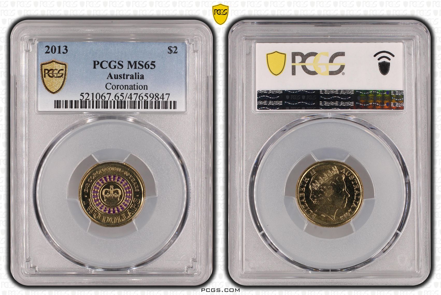 Coronation, Two Dollar, 2013, PCGS MS 65