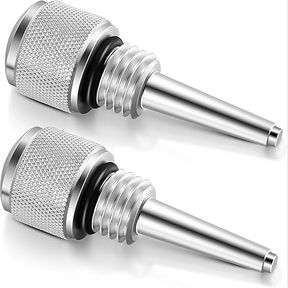 Dreyoo 55201 Magnetic Oil Dipstick, Compatible with Wen/Predator Inverter Generator, Aluminum with O-Ring, Silver, 2 Pcs