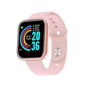 FocusFit Y68 Smartwatch 1.3Inch Screen Fitness Tracker With Silicone Strap Black |
