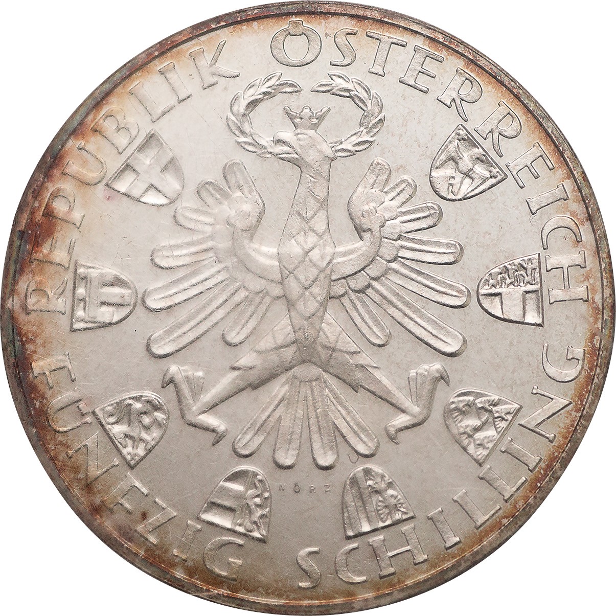 オーストリア-Austria. 50シリング(Schilling). チロルの自由