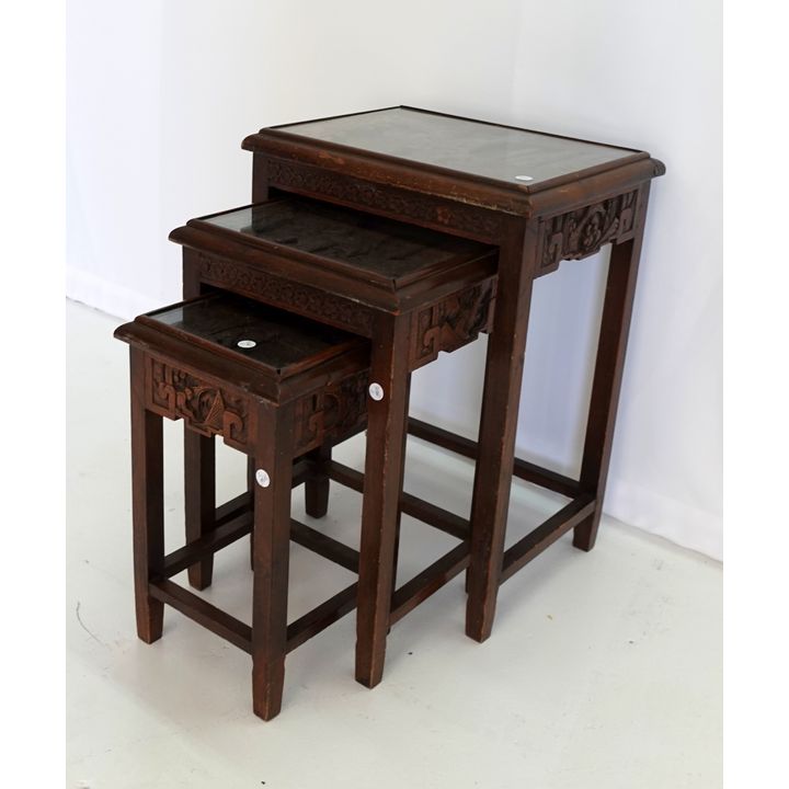 NEST OF 3 ORIENTAL TABLES