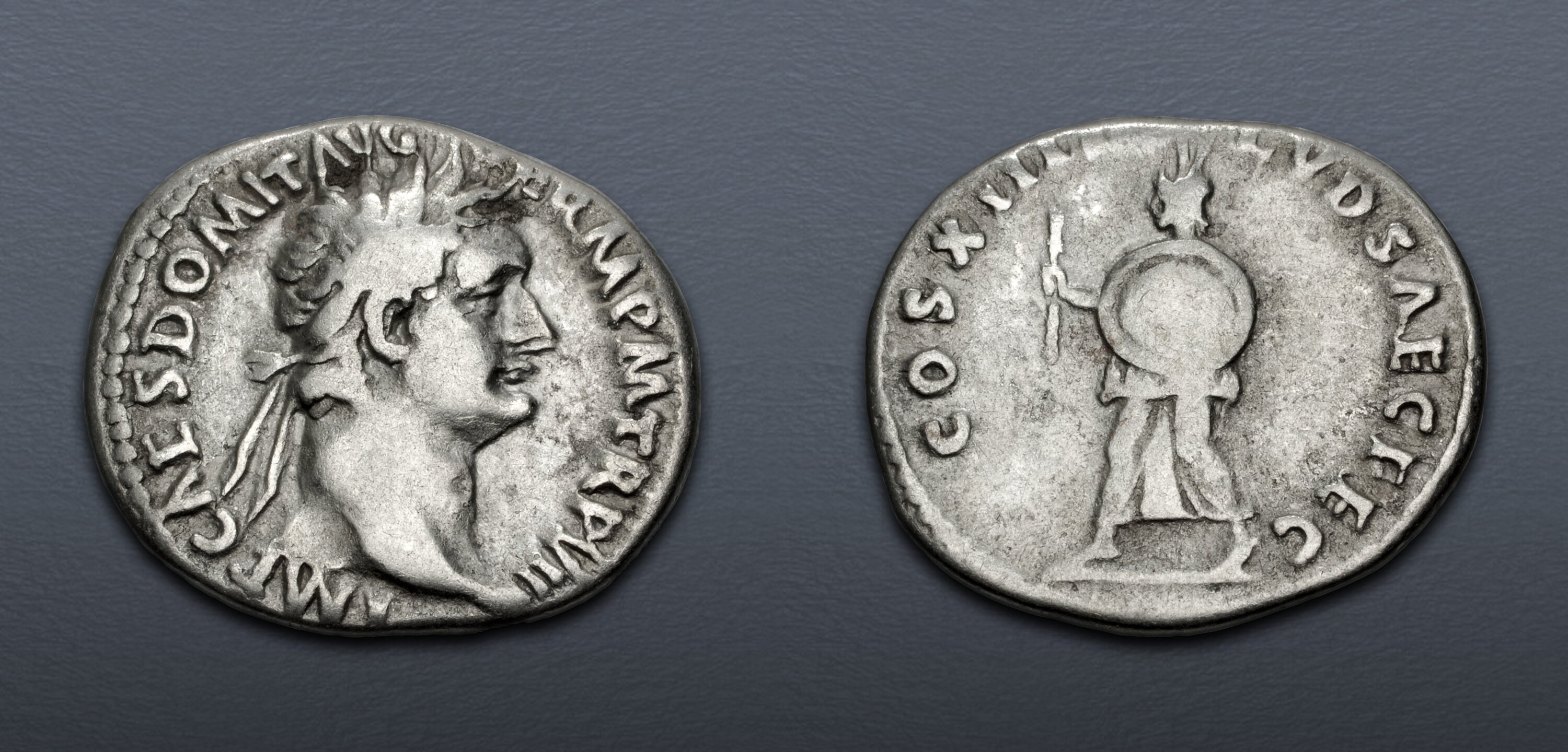 Domitian. AD 81-96. AR Denarius (19mm, 3.28 g, 6h). Ludi Saeculares ...