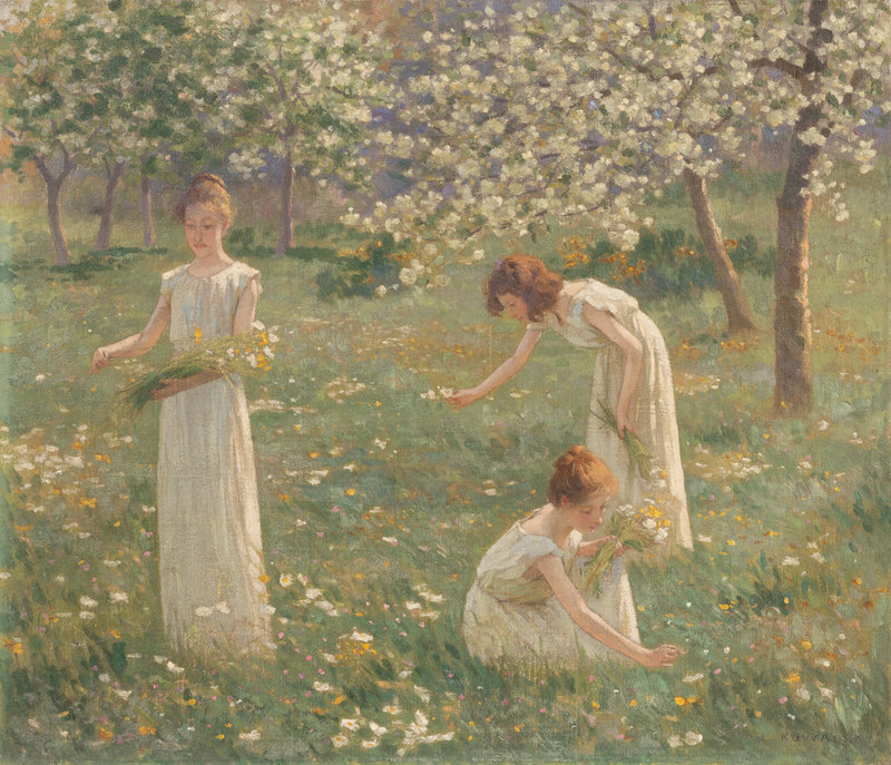 Leopold Franz Kowalski
(French, 1856–1931)
Young Women Gathering Flowers