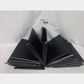 BUBBLE ENVELOPES - BLACK 15X13CM - BOX OF 25 - LIGHT-WEIGHT AND WATER-RESISTANT