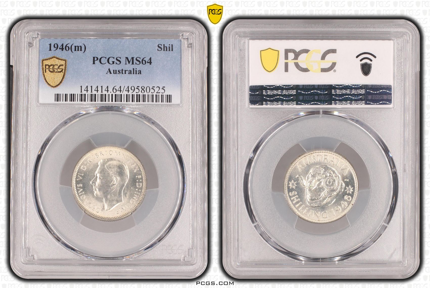 George VI, Shilling, 1946, PCGS MS64