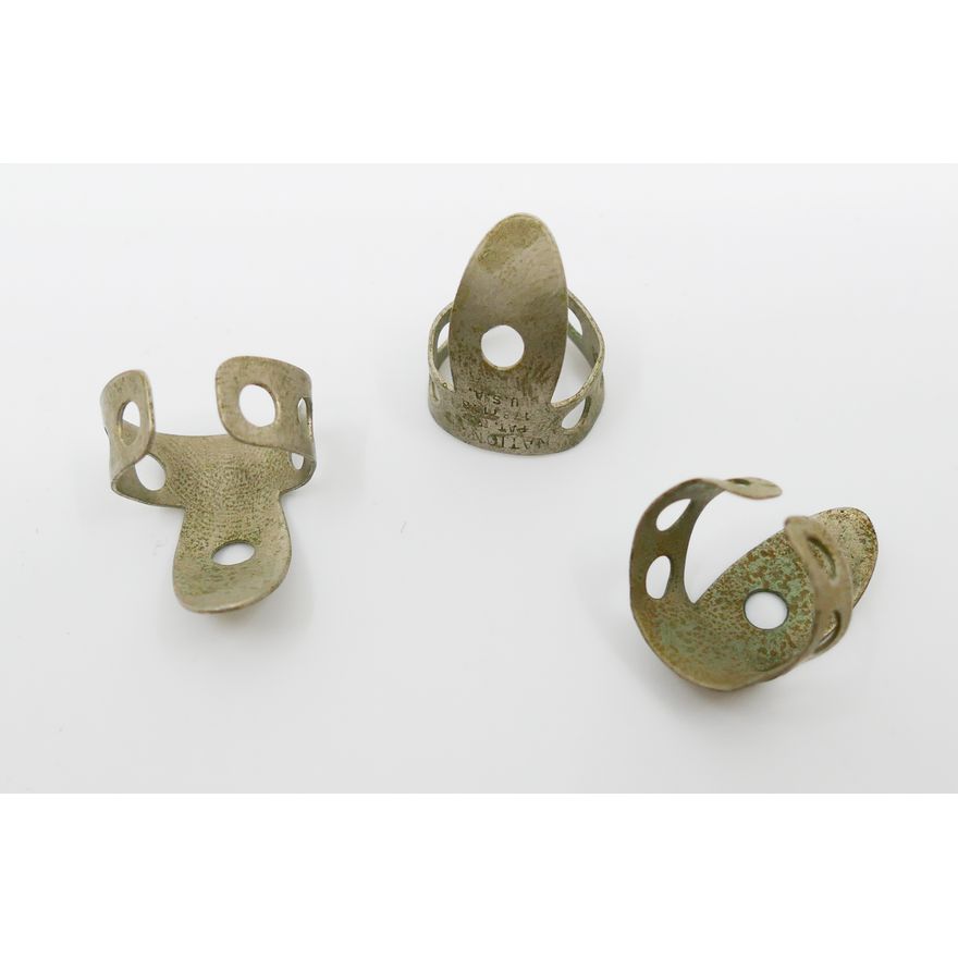 3pc Vintage National Metal Fingerpicks