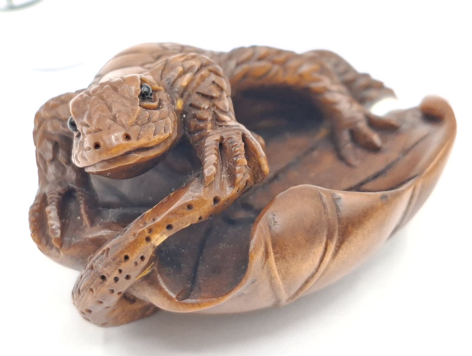 Carved Japanese Boxwood Netsuke
