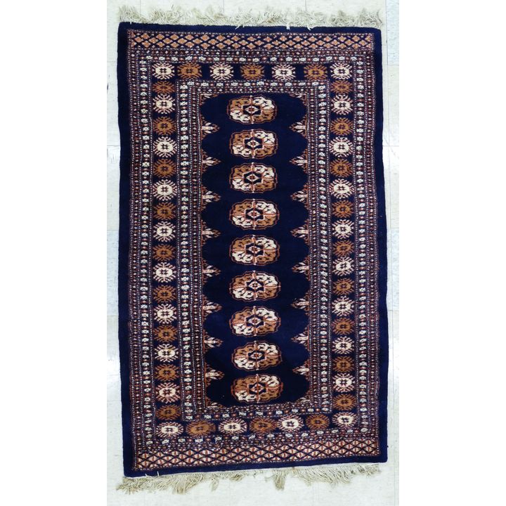 Cobalt Afgan Elephant Foot Rug 5' x 3'