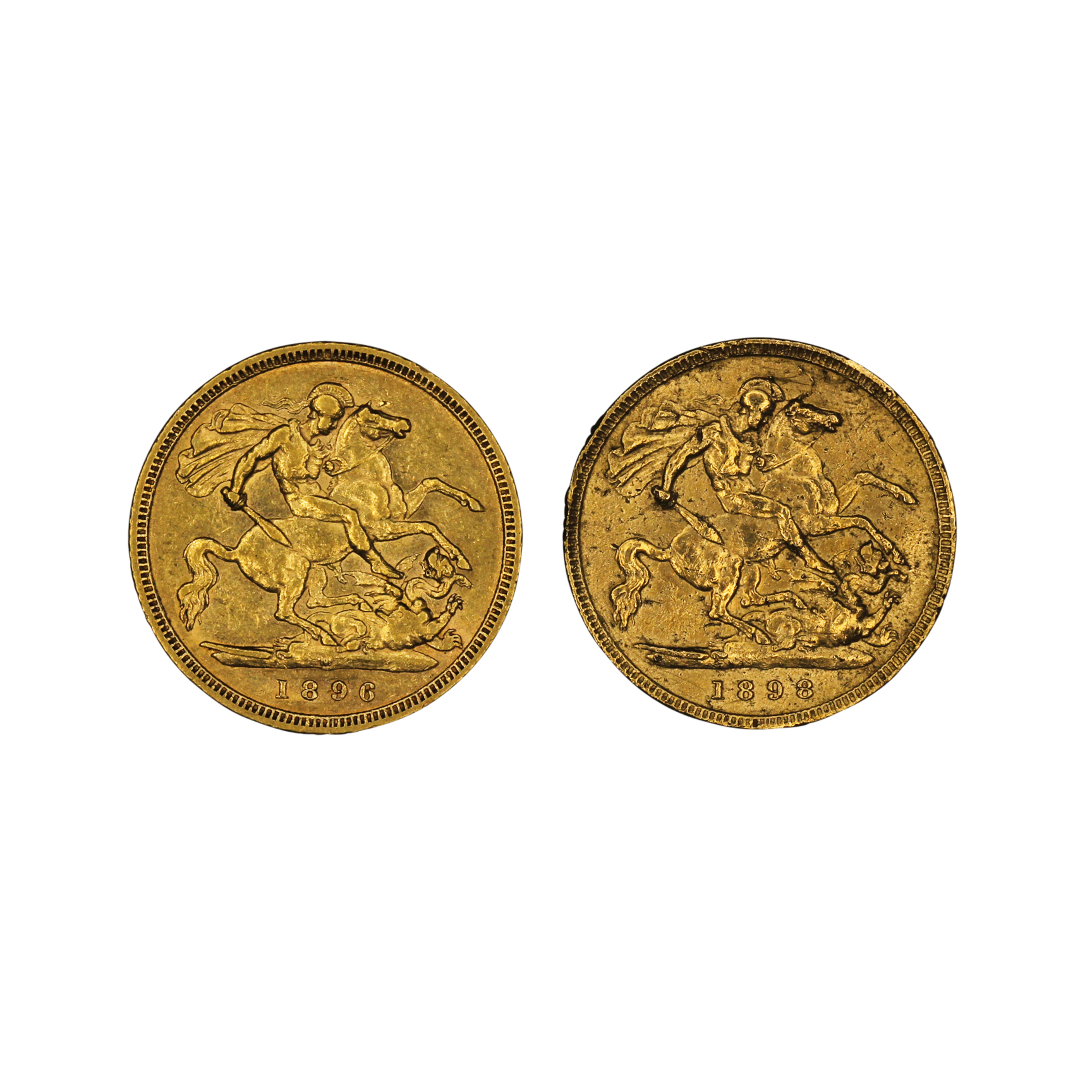 1204. · Group, Victoria, Half Sovereign, VG