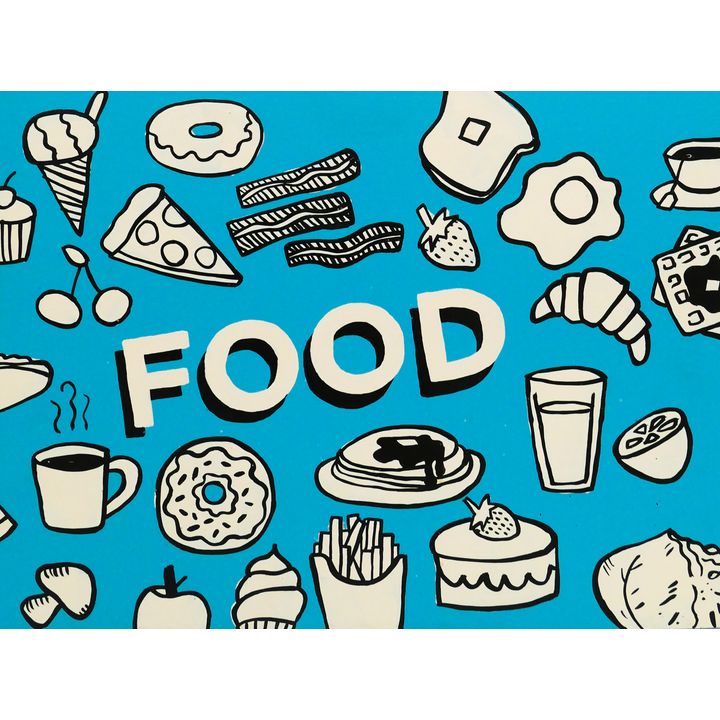 Derek Erdman  'FOOD' Painting, 2016