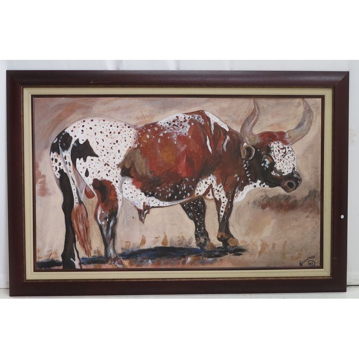 N. GUEVENDE (MOCAMBIQUE) - OIL ON BOARD