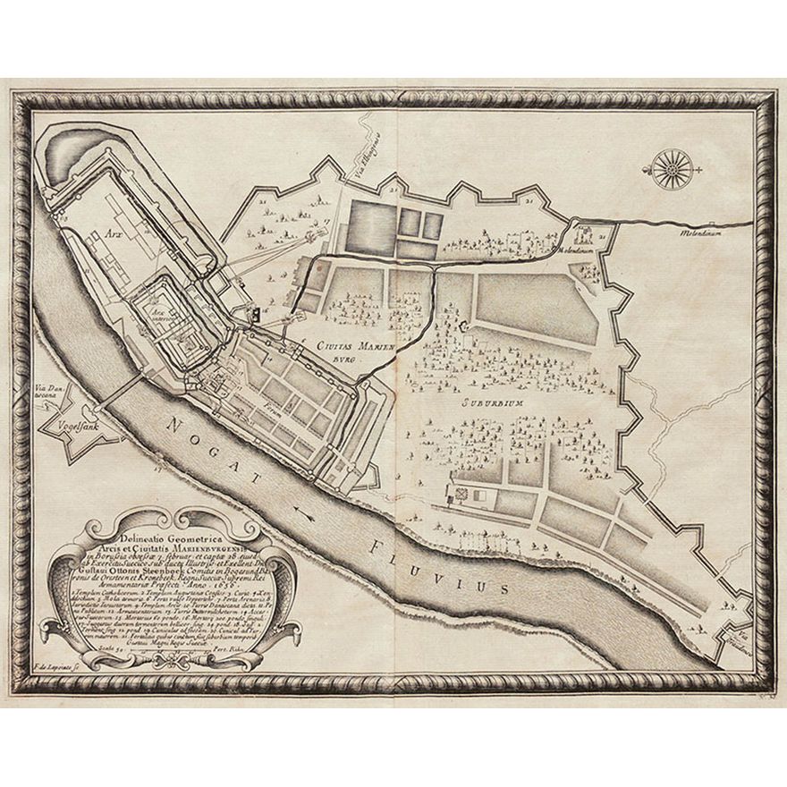 Erik J. Dahlberg | Delineatio Geometrica Arcis et Civitatis Marienburgensis in Borussia…