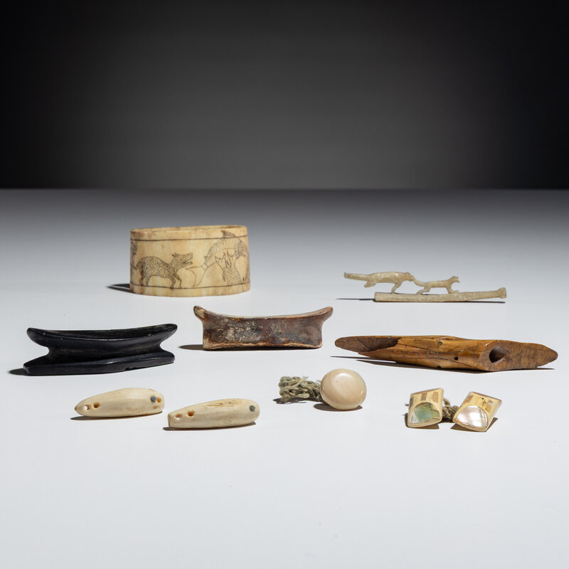 Collection of Inuit Harpoon Head, Buttons, Labrets, PLUS | Freeman's