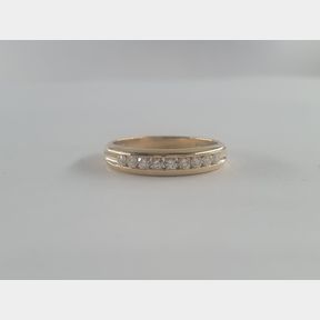18CT YELLOW GOLD CHANNEL SET BAND WITH 0,450CT DIAMONDS - 51929/12289