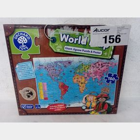 ORCHARD TOYS WORLD MAP JIGSAW PUZZLE AND POSTER -