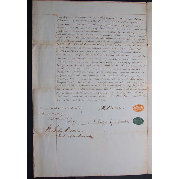Auckland Supreme Court - Bond