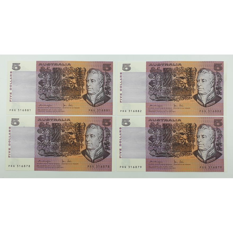 Consec. Pairs of Aus. K/S $5 Notes