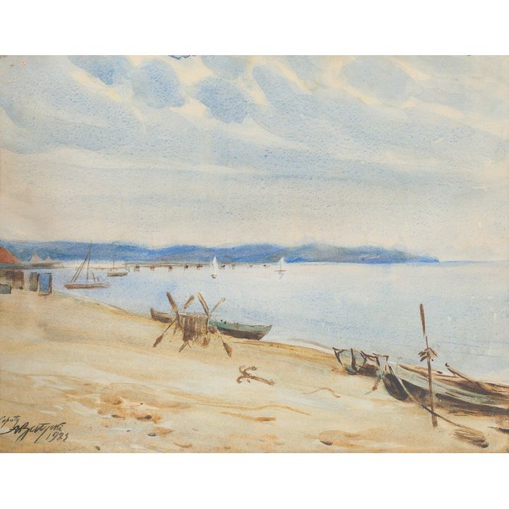 Adam Batycki | Plaża w Sopocie, 1923