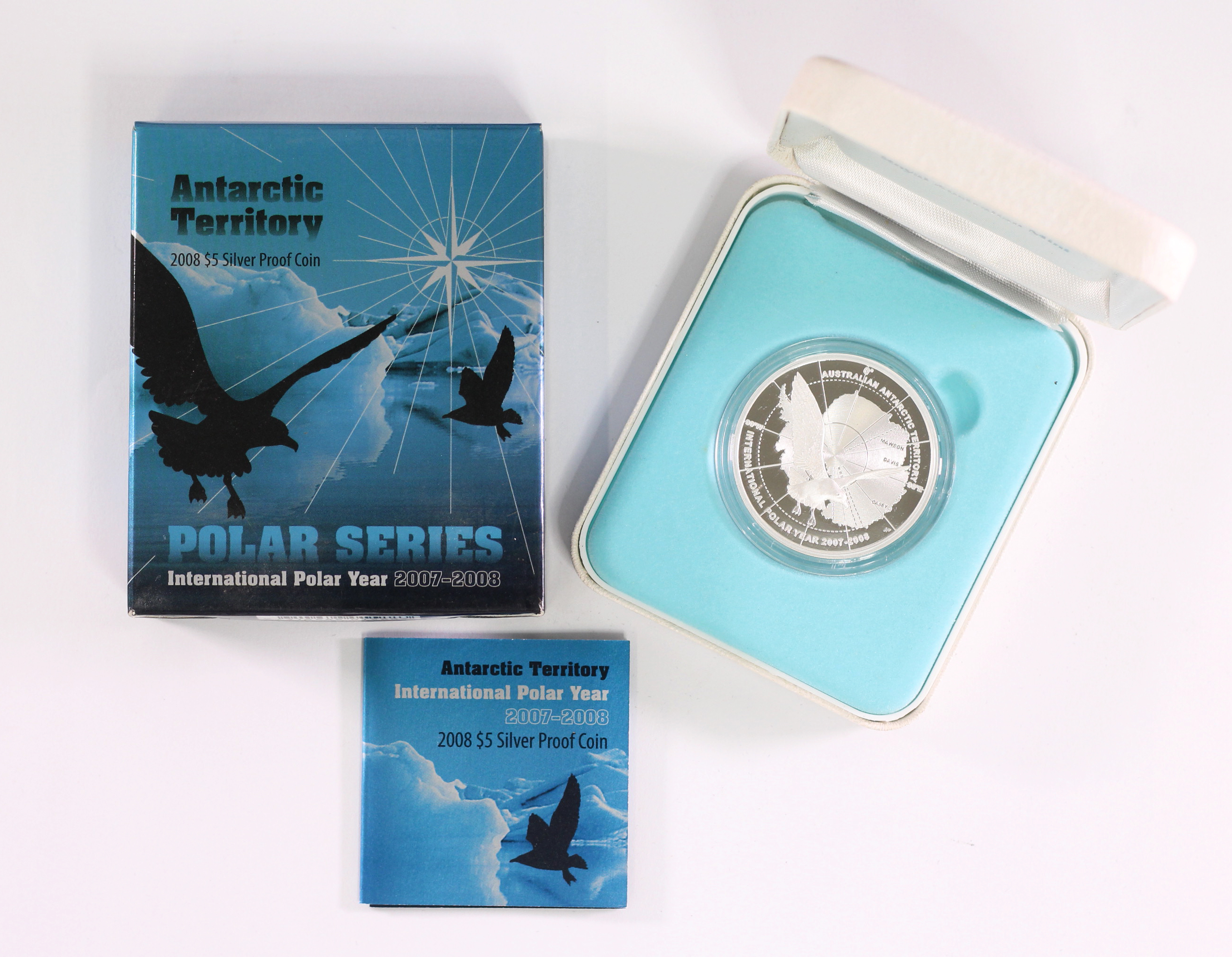 2008 RAM Silver Proof $5 International Polar Year - Antarctic Territory